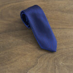 Cravatta a pois fondo blu mod. 172