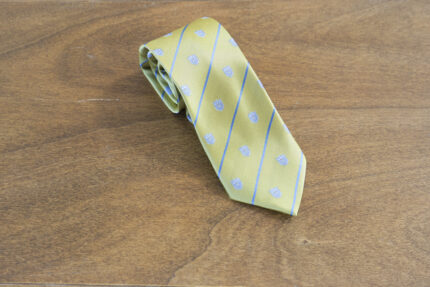 Cravatta a righe fondo giallo mod. 199