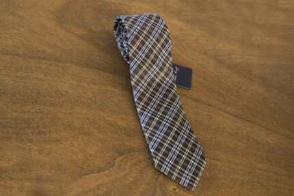 Cravatta fantasia fondo marrone mod. 033