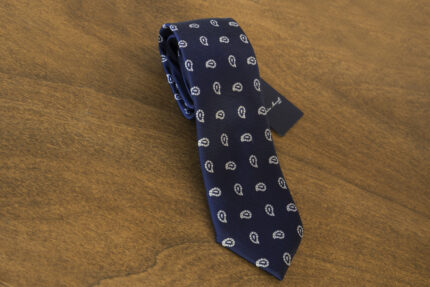 Cravatta fantasia fondo blu mod. 035