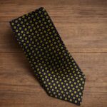 Cravatta Fantasia Giallo e Blu 407