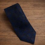 Cravatta Fantasia Marrone e Blu 433