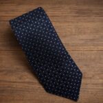 Cravatta a Pois Blu e Grigio 464