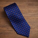 Cravatta Fantasia Blu e Arancione 334