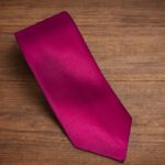 Cravatta Tinta unita Fucsia 493