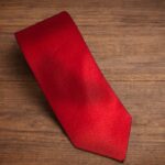 Cravatta Tinta unita Rosso 499