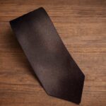 Cravatta Tinta unita Marrone scuro 501